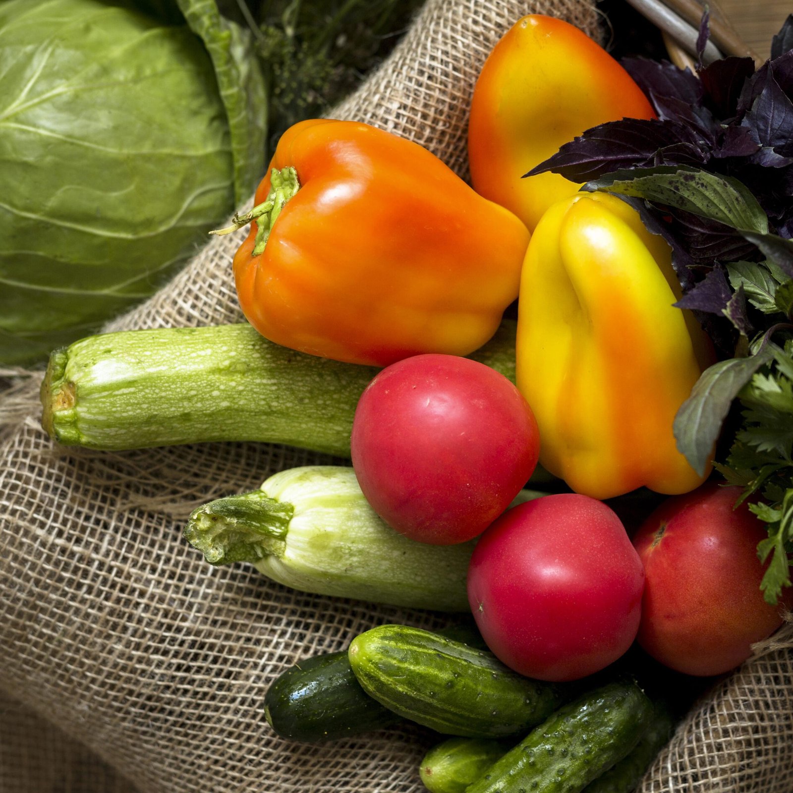 top view arrangement delicious fresh vegetables scaled